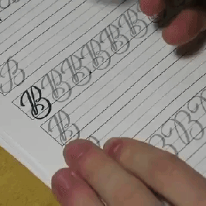 Modern Calligraphy Capital "B" Letter Demonstration