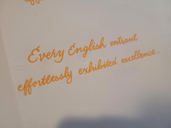 Every English Entrant Effortlessly Exhibited Excellence