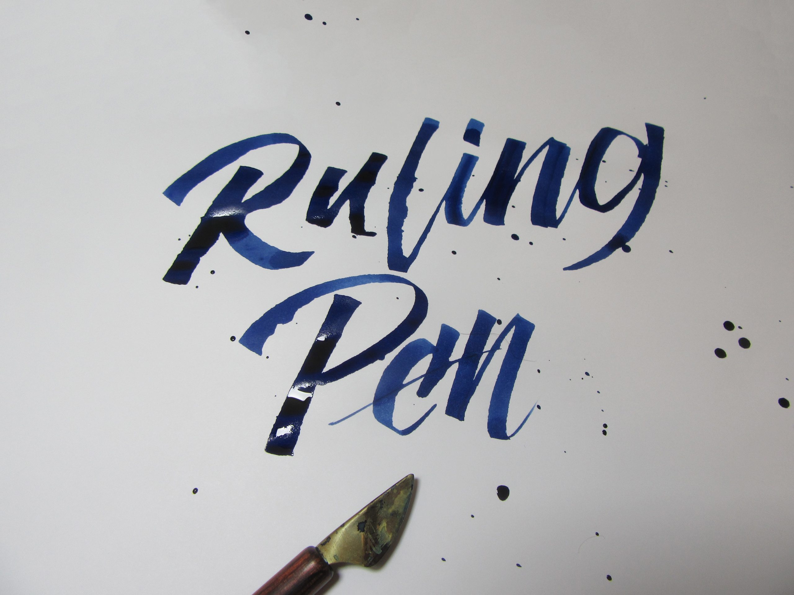Example Of Ruling Pen calligraphy_3