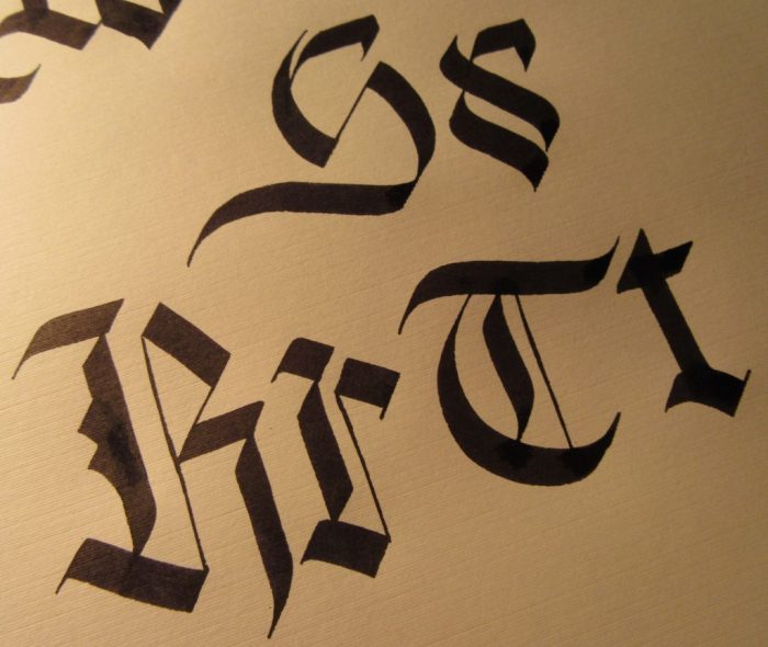 custom Blackletter