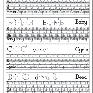 Master Formal Handwriting Practice Sheets letter page