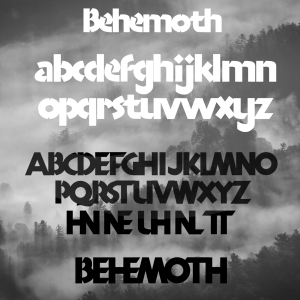Behemoth Font Full alphabet