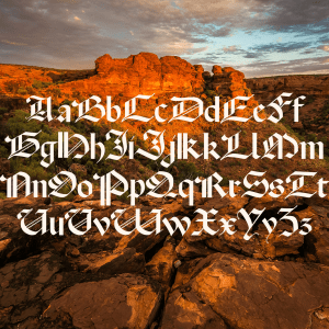 Wayward Font Full alphabet